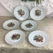 6 Assiettes à dessert Porcelaine Limoges