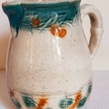 Antique dragonfly slip pitcher