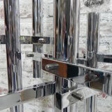 Standing chrome lamp uplight with 8 points of light