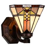 Square Tiffany wall lamp