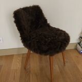 Chaise en mouton années 60