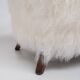 Pair of Art Deco Armchairs in Mongolian Sheepskin, 1950s