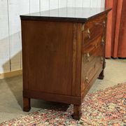 Commode Empire en acajou et dessus marbre XIXème