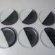 6 ceramic stoneware plates signed Vallauris Cerenne