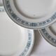Flat plate x4, iron earth, Moulin des Loups, Motif Pasteur