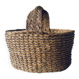 Large woven straw basket