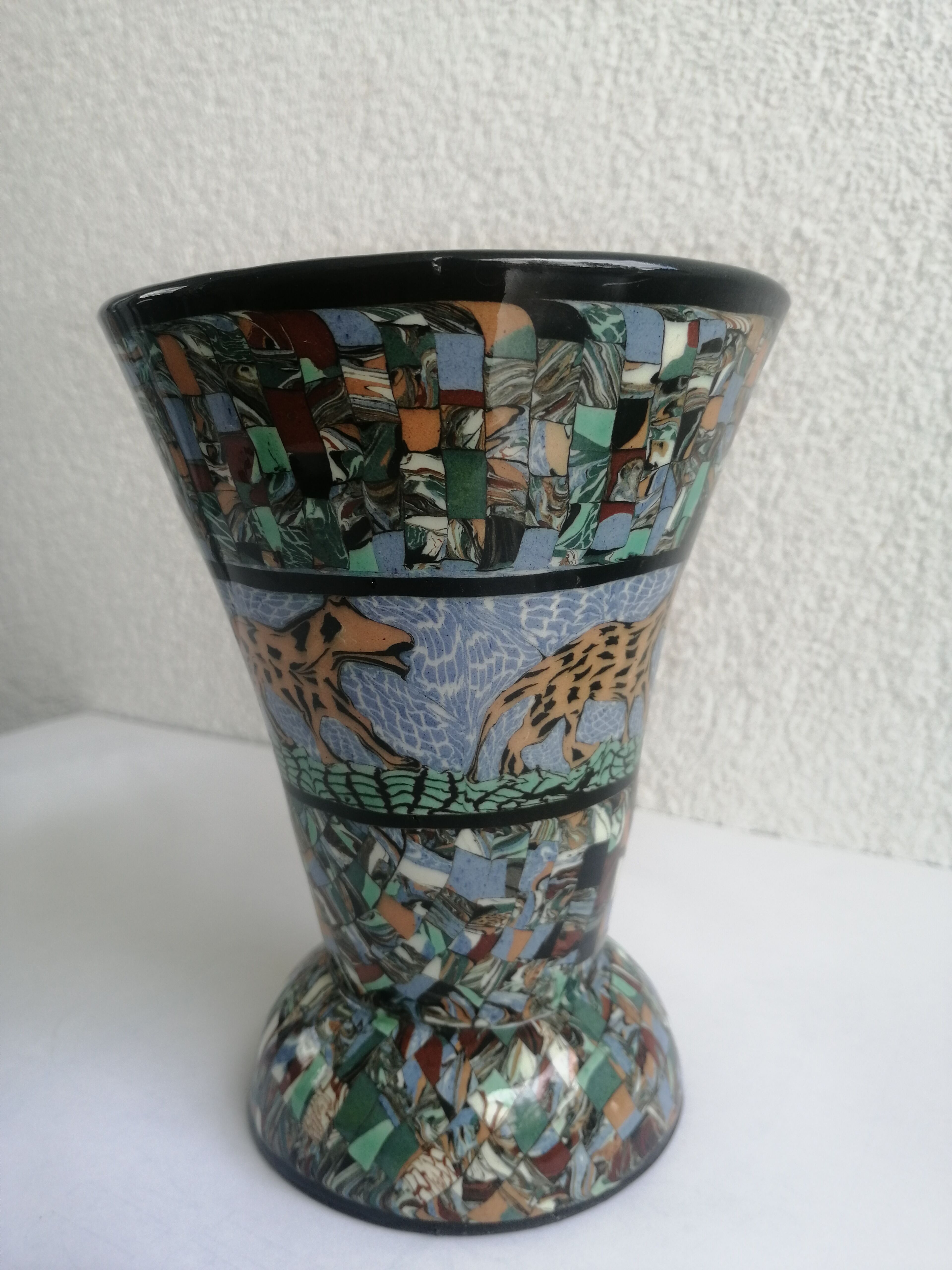 Vase Gerbino decorations wolves