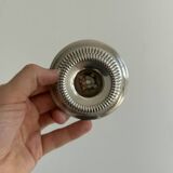 Antique patinated metal candle holder