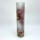 Vase glass scroll painted and gilded floral decoration art nouveau inspiration