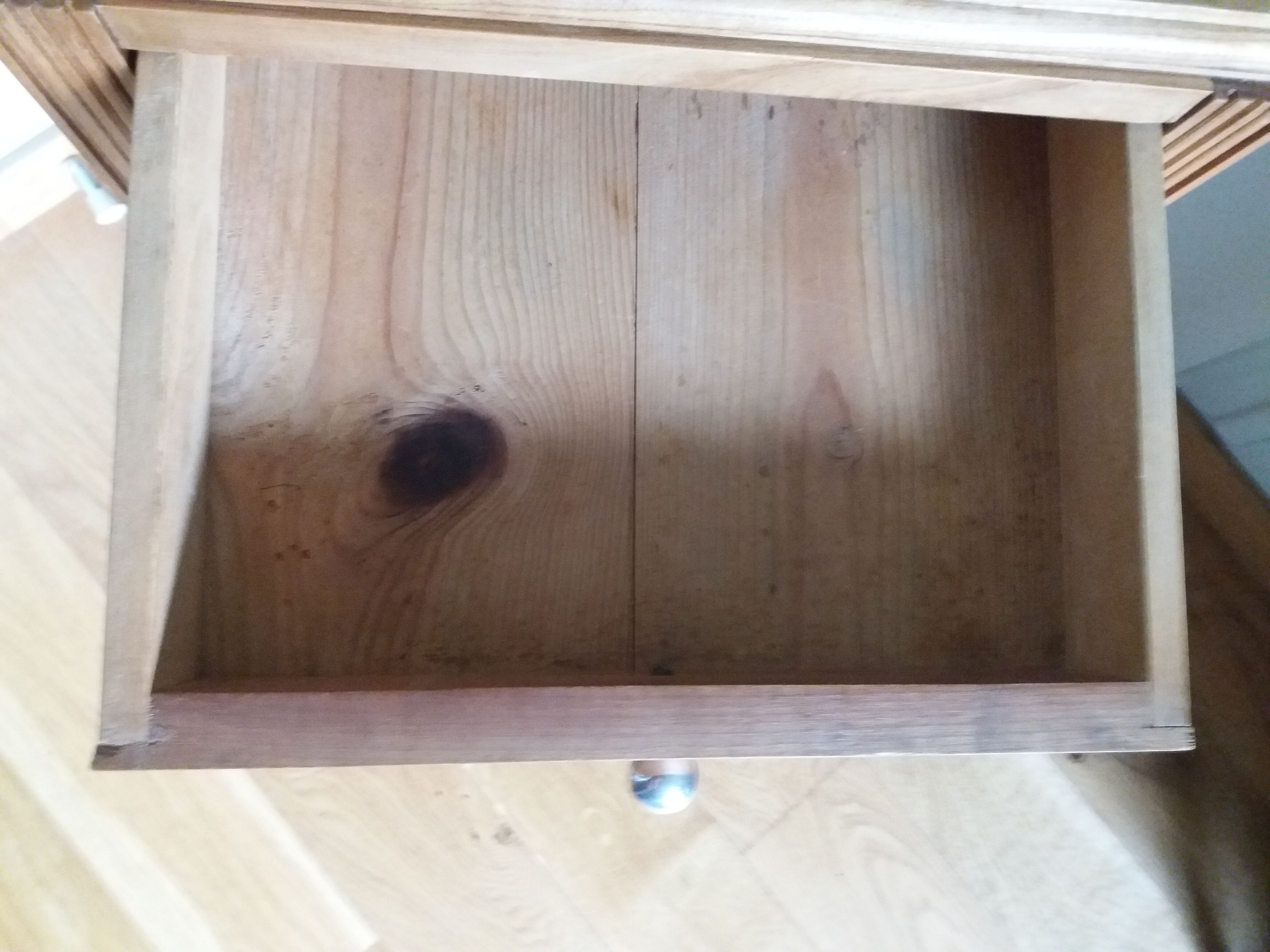 Art deco wooden bedside table