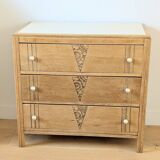 Renovated Art Deco oak chest of drawers