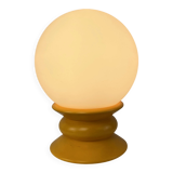 Yellow and white glass table lamp Temde Leuchten type 1