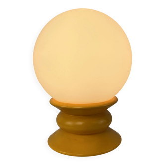 Yellow and white glass table lamp Temde Leuchten type 1