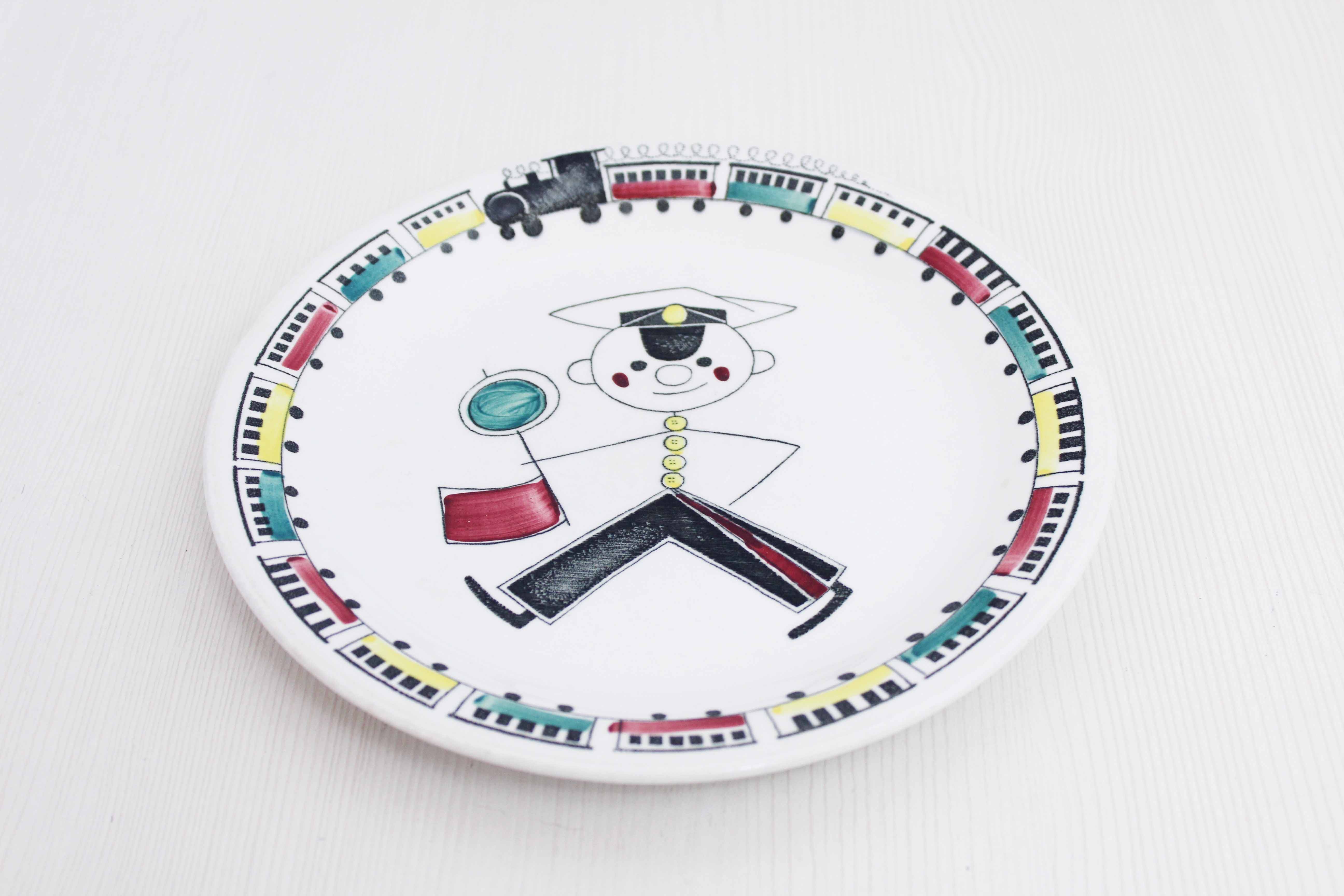 Rorstrand Tuff Tuff Children's Plate by Marianne Westman