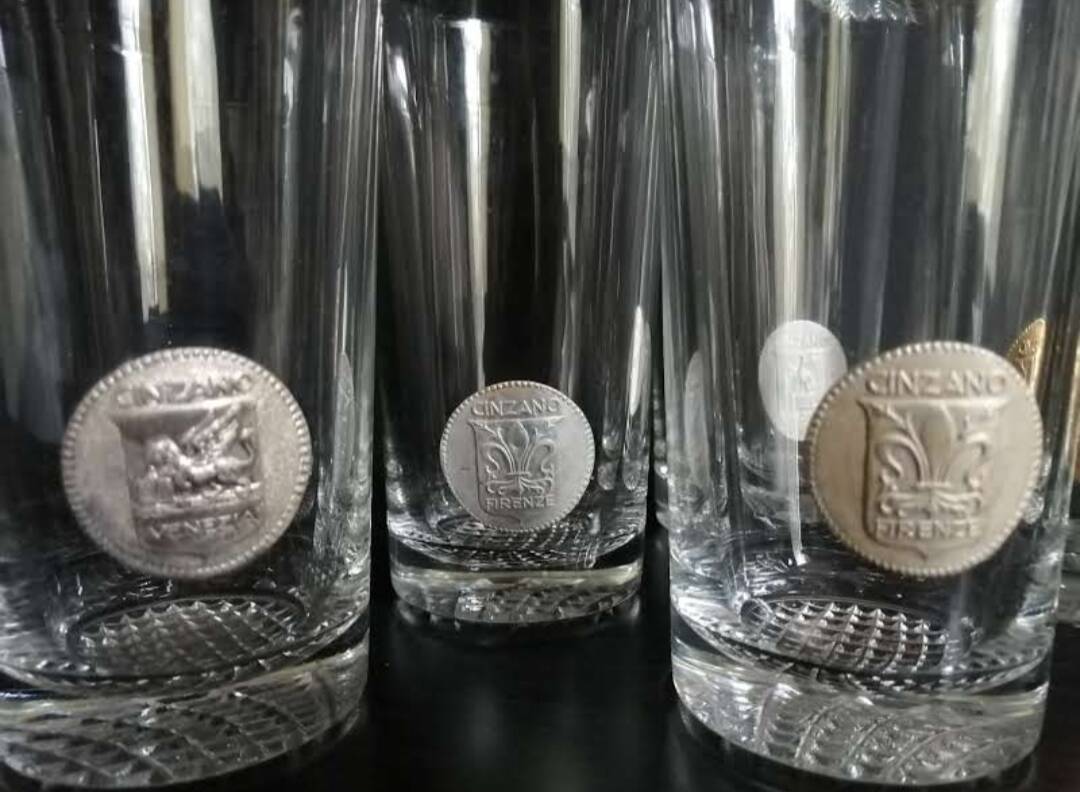 Lot de verres vintage italiens