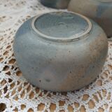 5 antique stoneware bowls