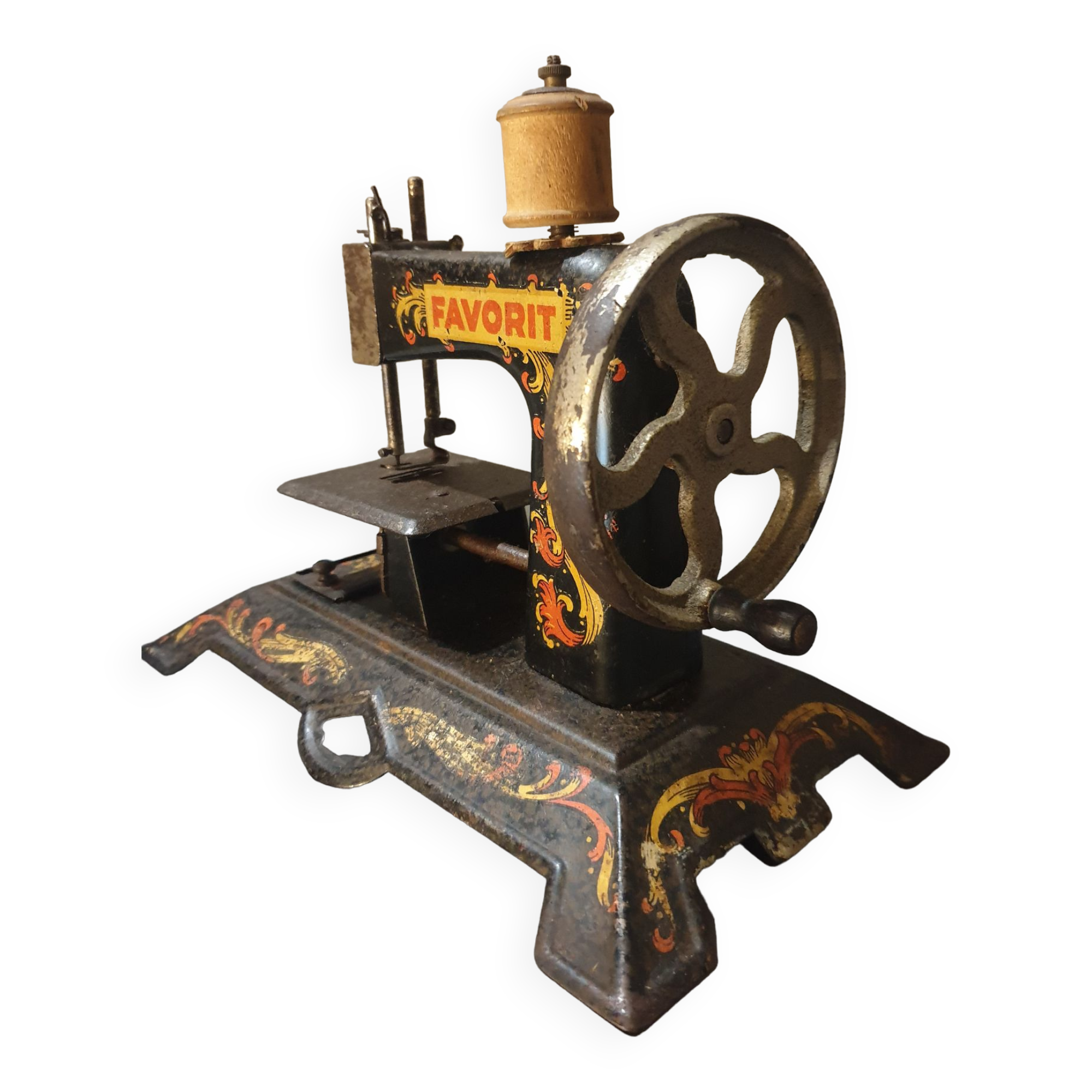 Jouet Ancien Machine à Coudre Baby – Circa 1900 – Métal Fonte