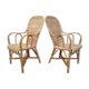 Paire de fauteuils en rotin