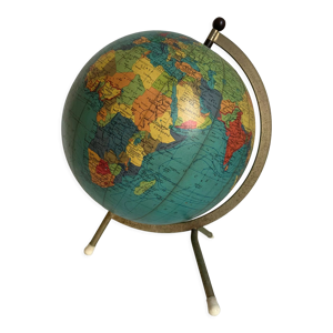Globe vintage 1965 terrestre