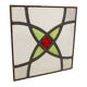 Art Deco Geometric Stained Glass Window 25x25cm