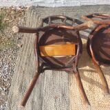 Lot de 5 chaises bistrot Buchon en bois courbé