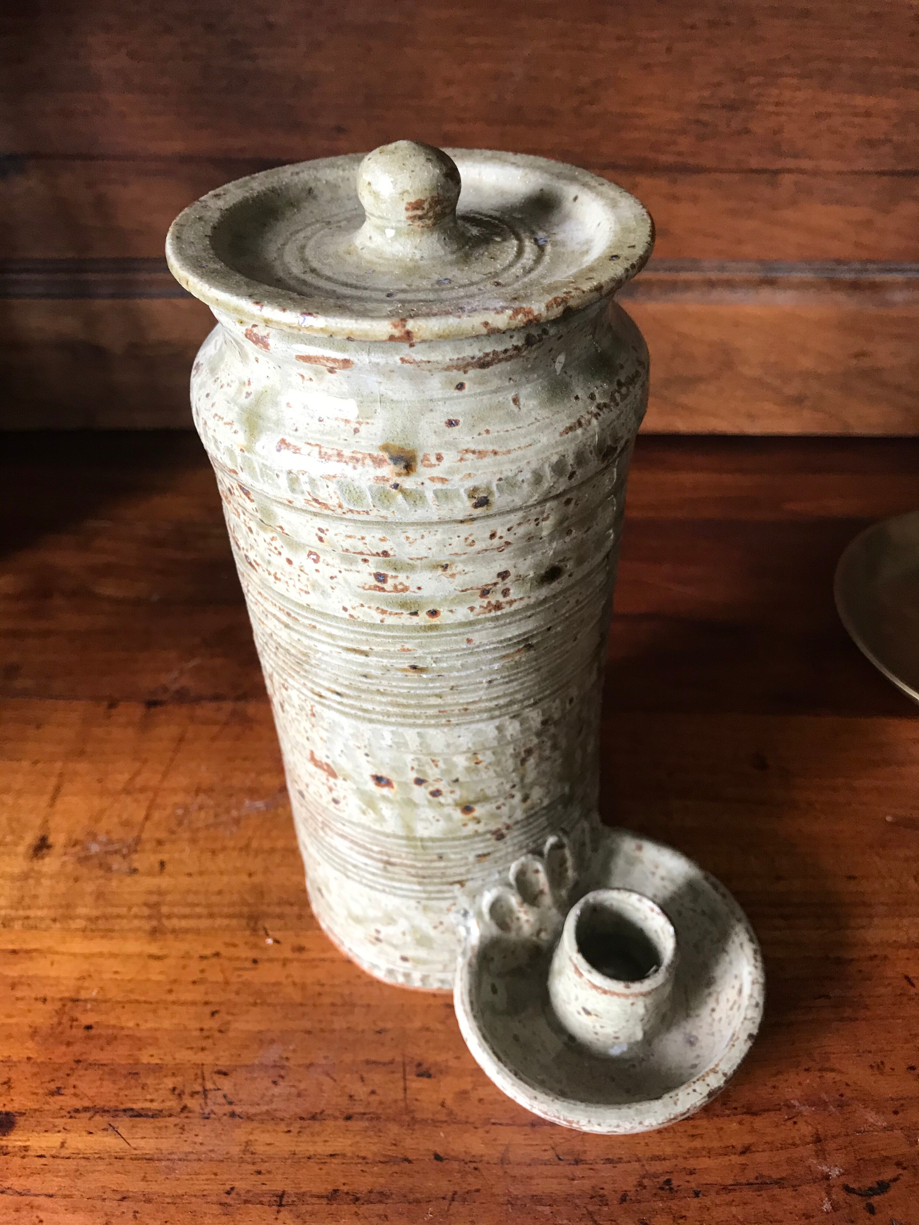 La Hulotte ceramic candlestick