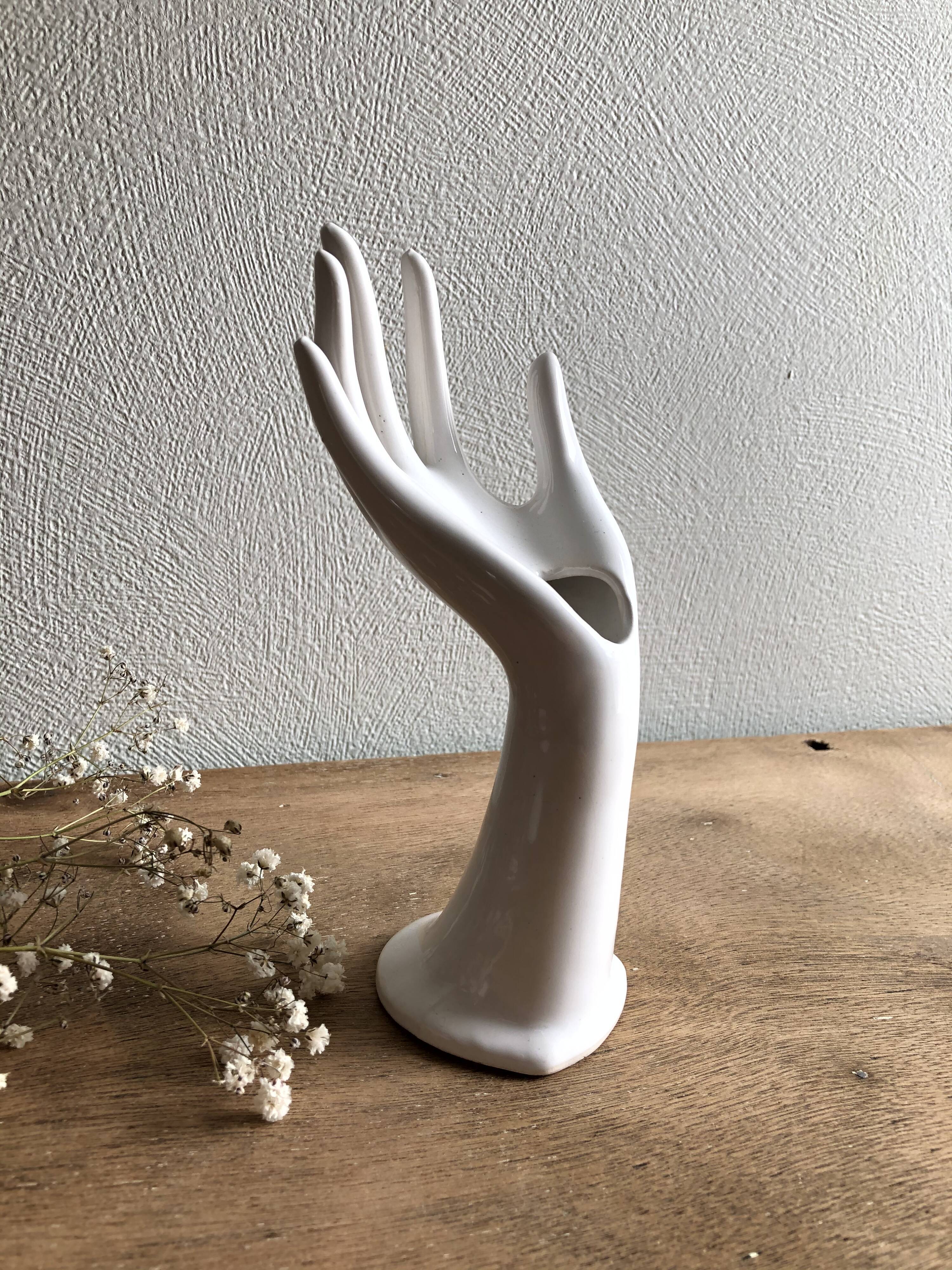 Hand baguier vase soliflore ceramic