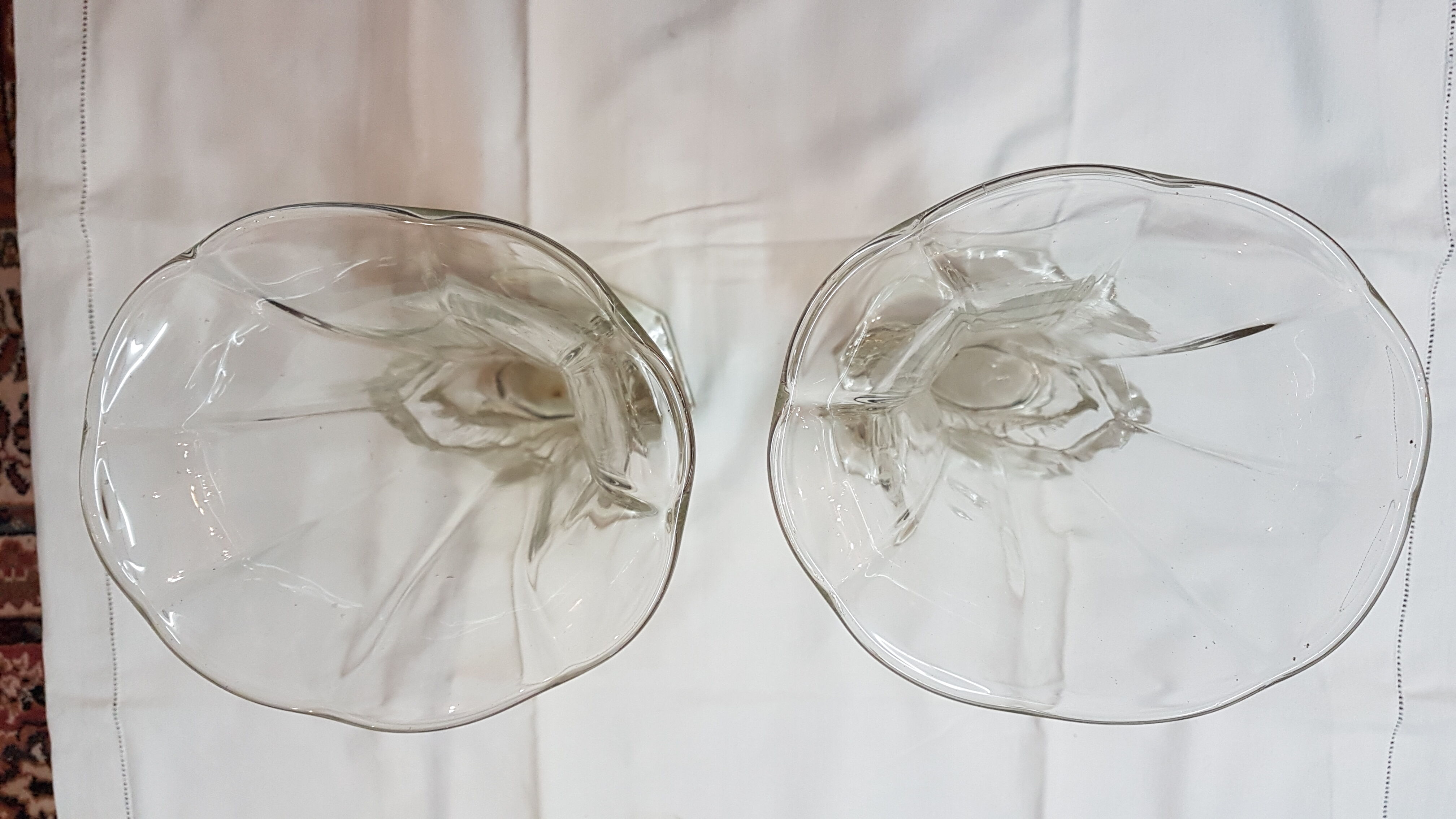 Pair of vases molded Crystal