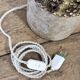 Raphael Giarrusso ceramic lamp with rope shade