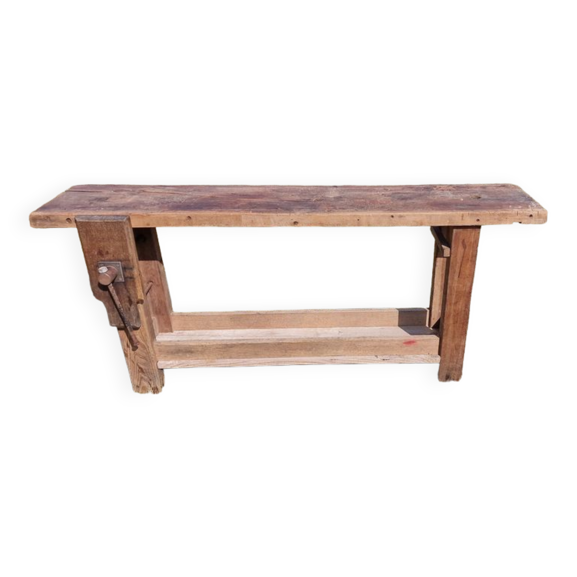 Old oak workbench