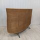 Vintage wicker bar and its two stools