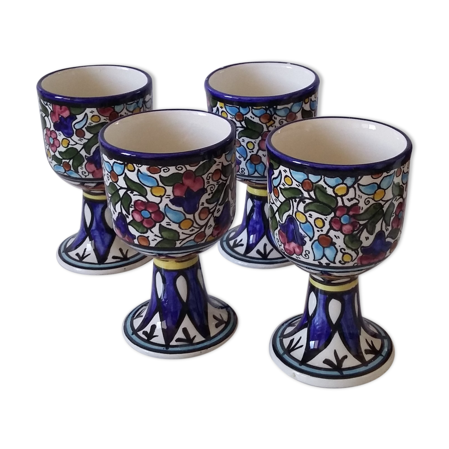 Lot of mazagrans cuts in artisanal earthenware