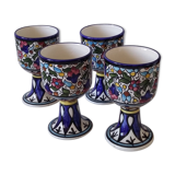 Lot of mazagrans cuts in artisanal earthenware