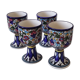Lot de coupes mazagrans en faïence artisanale