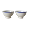 Lot de deux bols anciens Porcelaine de Gien