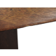 Large boomerang coffee table in natural wood, 206 cm