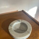 Vintage white marble ashtray