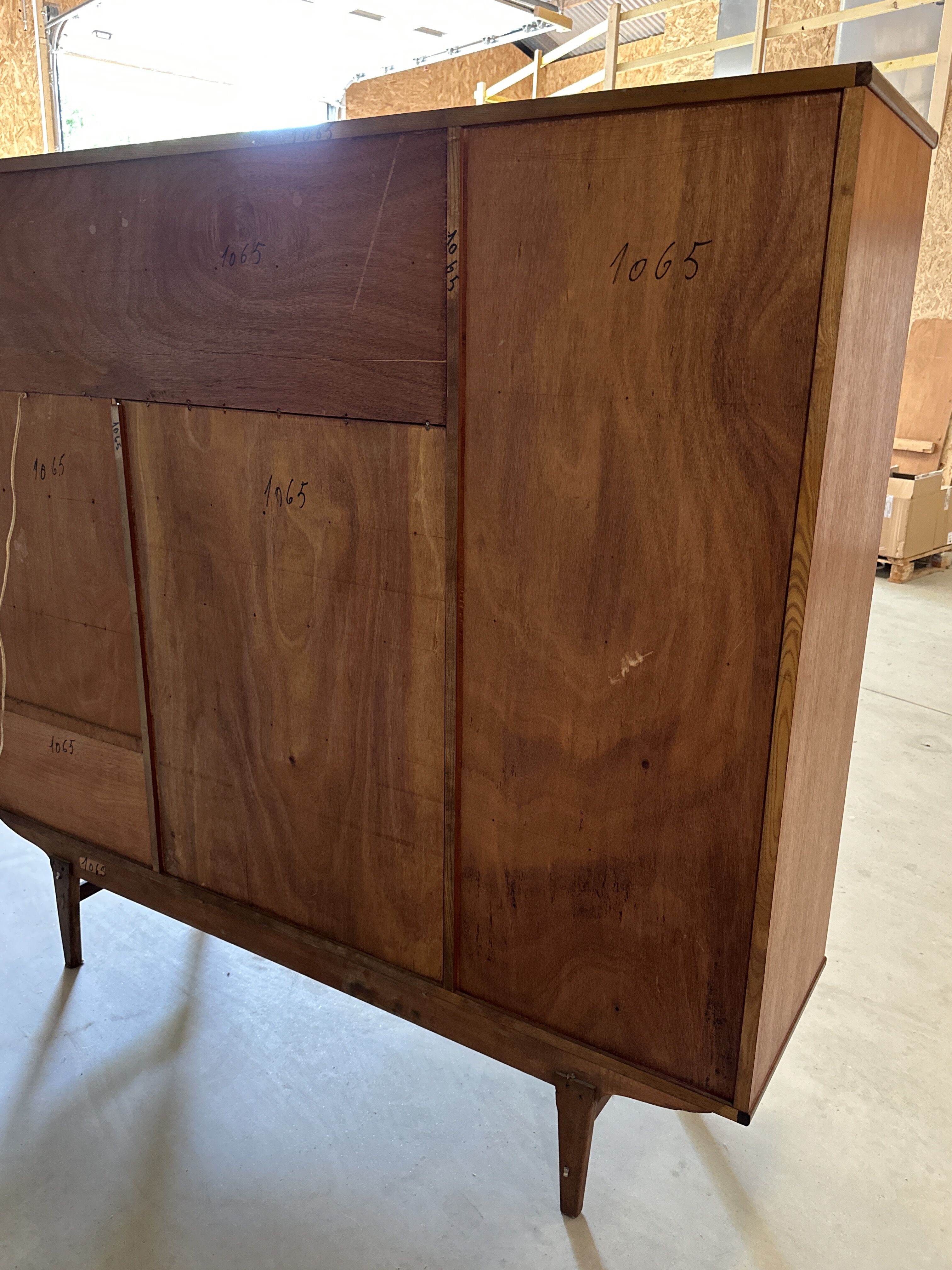 Very beautiful Scandinavian highboard in teak from the 1960s.