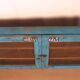Old Burmese teak wall display case original blue patina