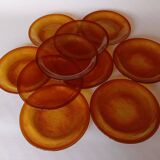 10 assiettes à dessert Arcoroc Sierra Ambre