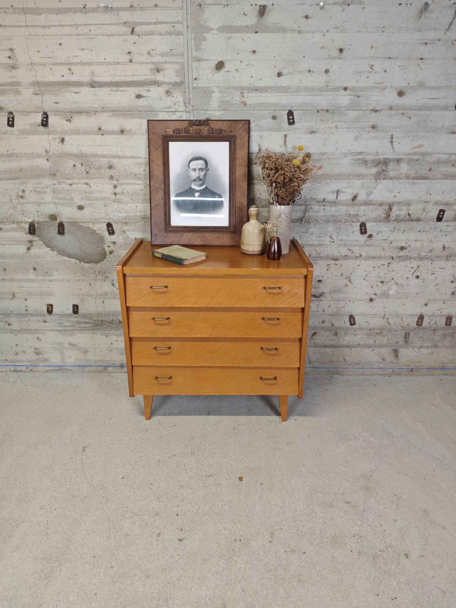 Commode vintage 4 tiroirs
