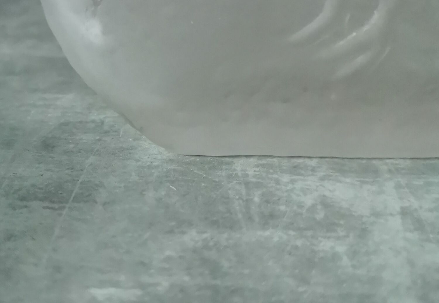 Pressed glass bottle Wayne Husted Stelvia