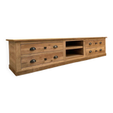 Ancien meuble de métier transformé en meuble télé