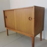 Danish sideboard, sliding doors, in oak