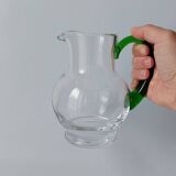 Green carafe Alsace wine vintage tableware