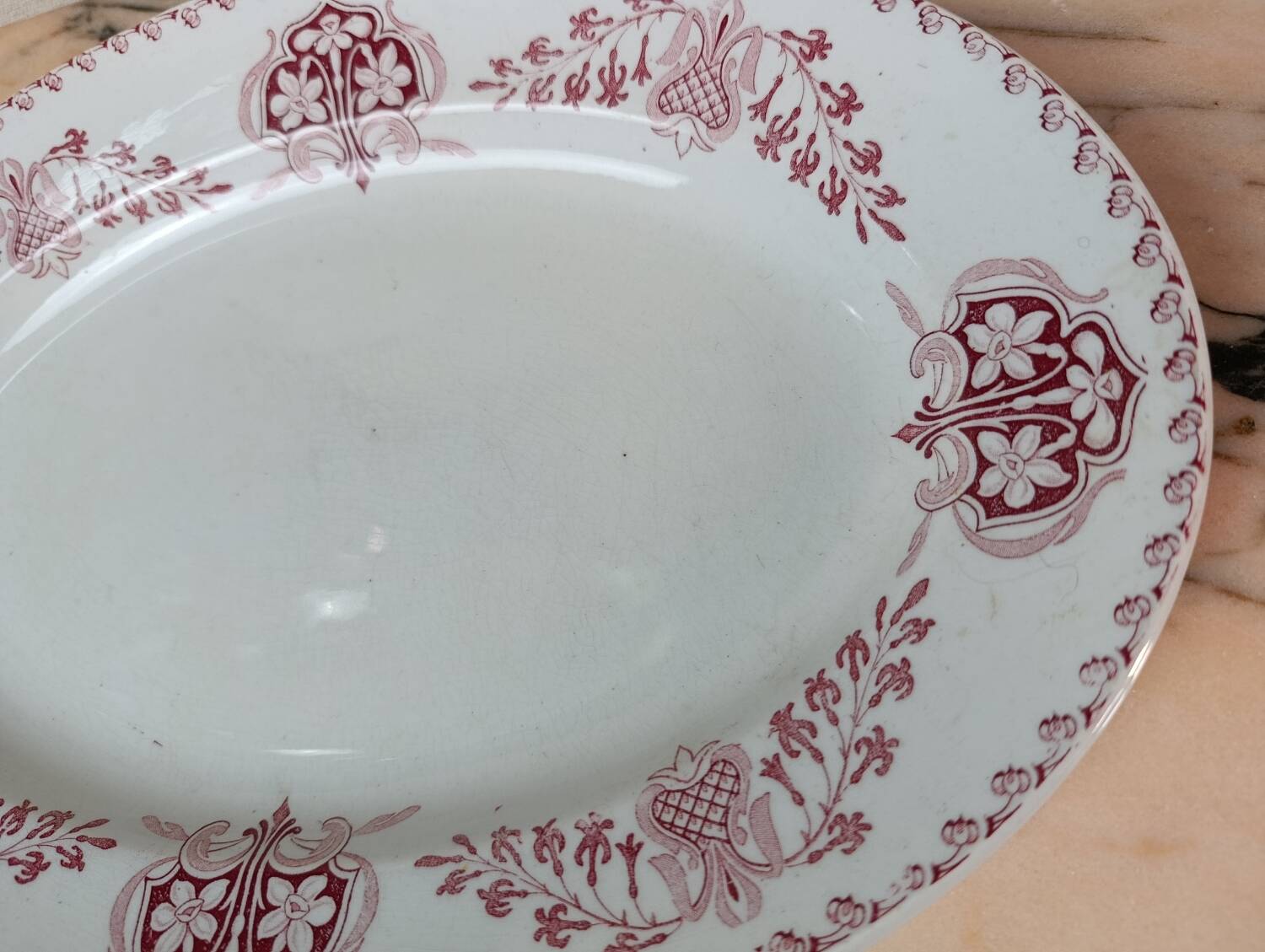 Oval serving dish Lunéville model Sebastopol