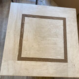 Paire de tables en travertin