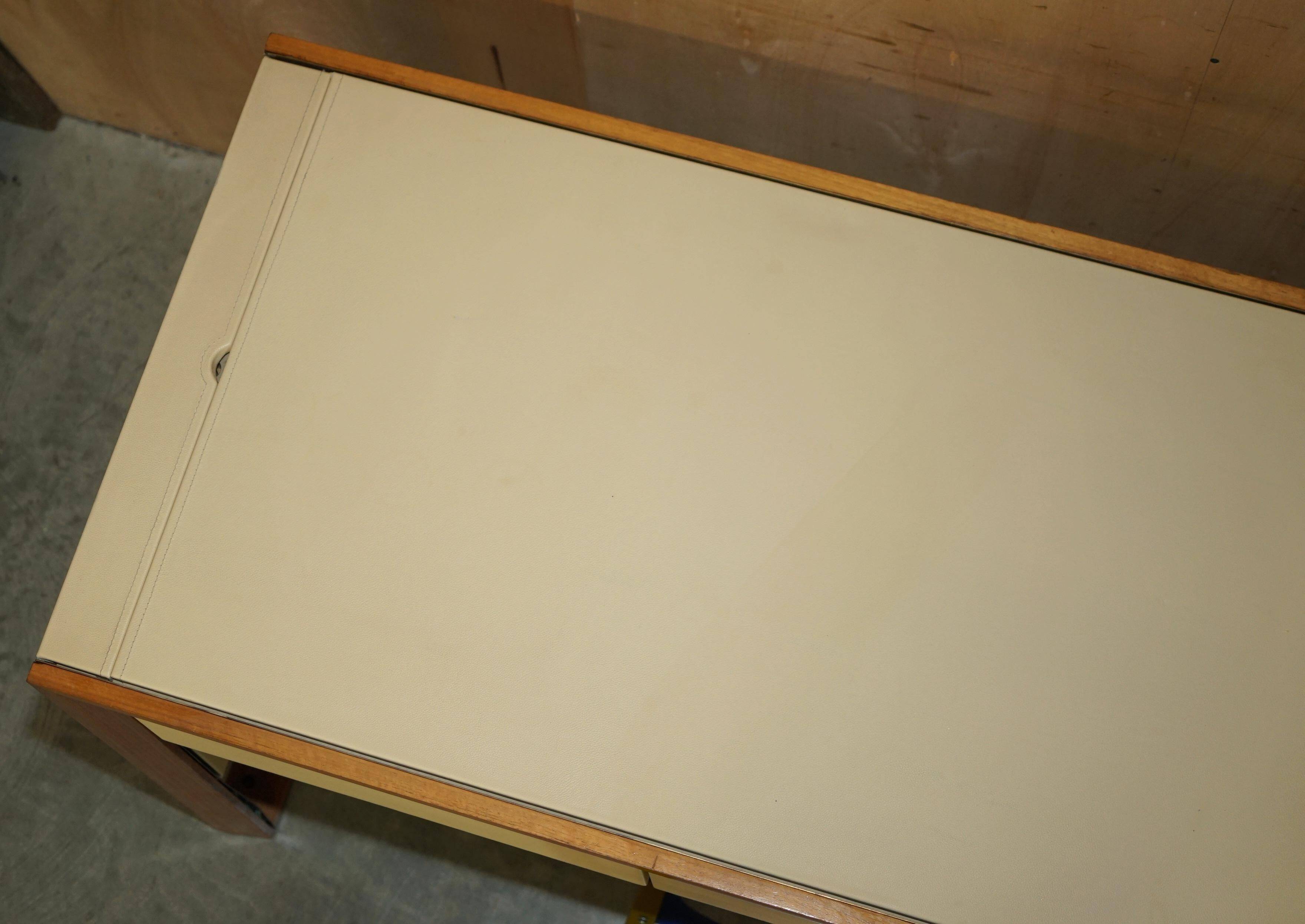 Handmade leather desk, original Rolex, Art Deco