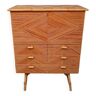 Bamboo and rattan secretary 50s / 60s