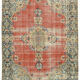 Handmade oriental unique 1980s 242 cm x 338 cm beige wool carpet